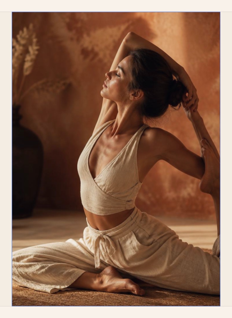 A slow morning ritual — candle, movement, and quiet light